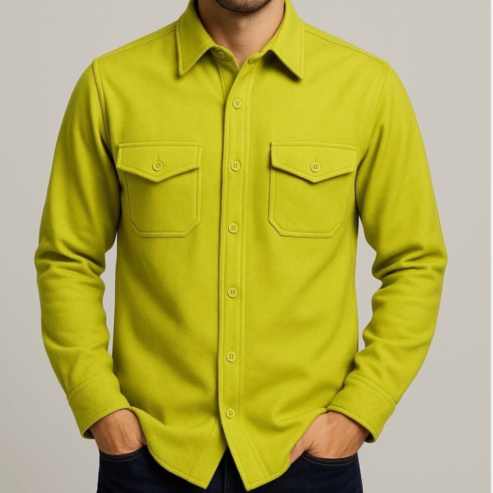 Schott NYC CPO Wool Blend Shirt Size M